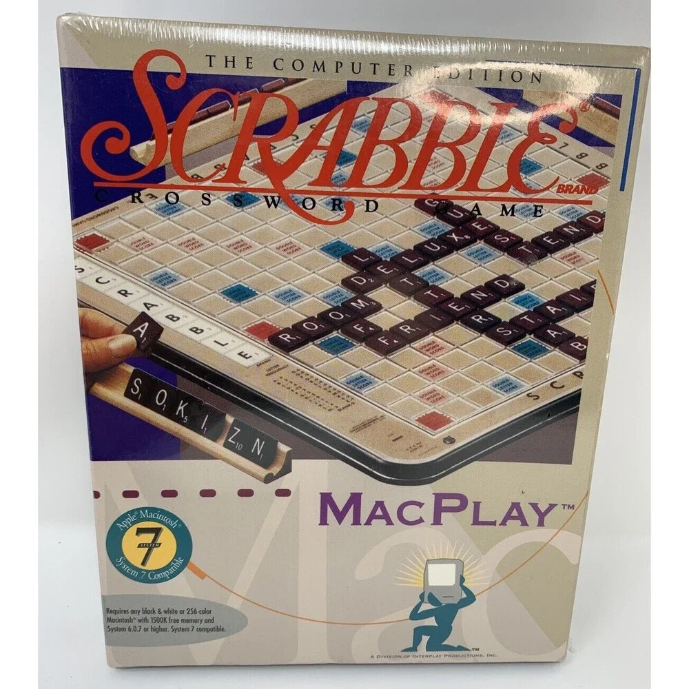1994 Scrabble‎ Crossword Computer Game Macintosh MacPlay OS X 6.0.7